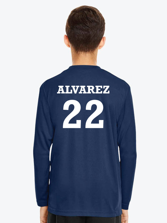 Dri-Fit Long Sleeve T-Shirt  (Youth NEW LOGO)
