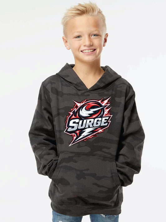 BLACK CAMO Hooded Sweatshirt  (Youth)