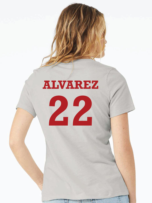 Relaxed Jersey V-Neck  (Adult NEW LOGO)