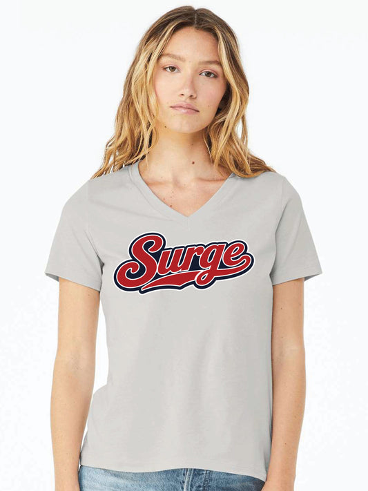 Relaxed Jersey V-Neck  (Adult NEW LOGO)